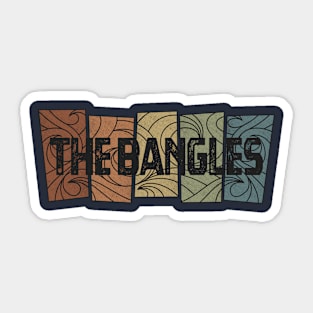 The Bangles Retro Pattern Sticker